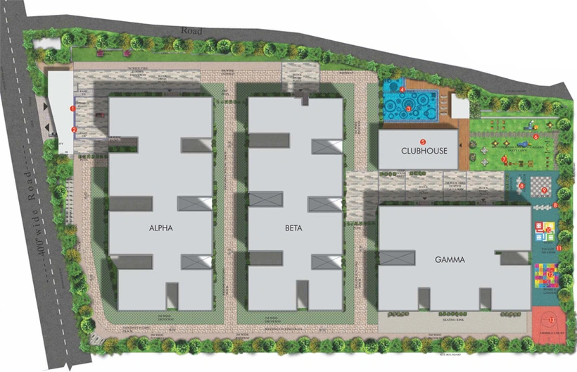 Master Plan of Veekay The Communittee in Mokila, Hyderabad - Image 146313