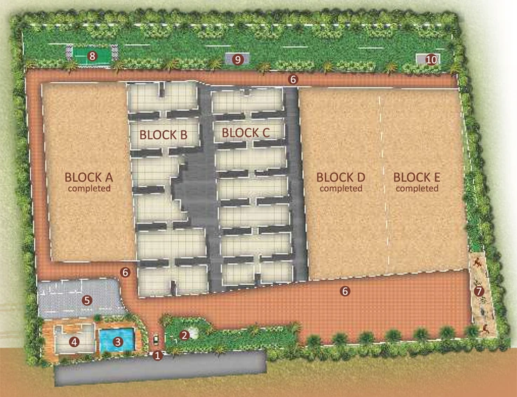Master Plan of Yuva Fortview in Gandipet, Hyderabad - Image 146320
