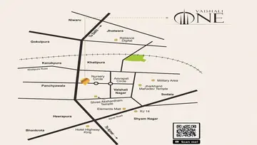 Location of Aashish Vaishali One - Image 146326