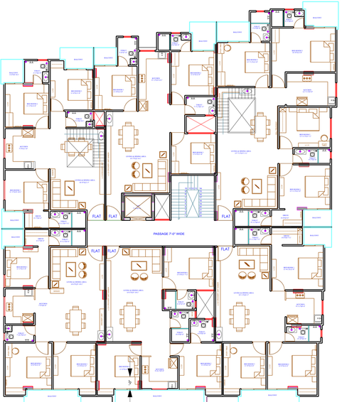 Floor Plan of Salasar Town Crest in Mansarovar, Jaipur - Image 146345