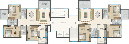 Floor Plan of SDPL Arihant in Wathoda, Nagpur - Image 146420