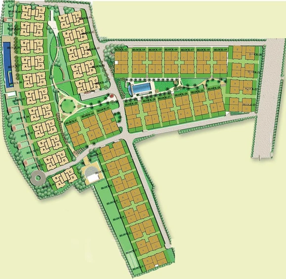 Master Plan of Vedic Sanjeeva Gardens in Rajarhat, Kolkata - Image 170998