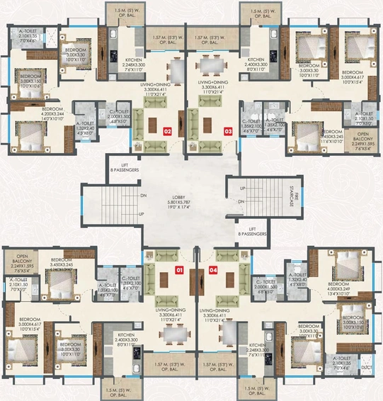 Floor Plan of SDPL OM in Lakadganj, Nagpur - Image 146447