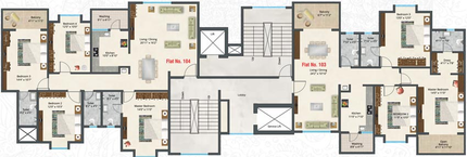 Floor Plan of SDPL Om 2 in Lakadganj, Nagpur - Image 146464