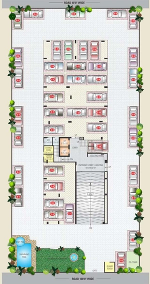 Master Plan of Krishnaa Bhavyaa Heights in Jagatpura, Jaipur - Image 146472
