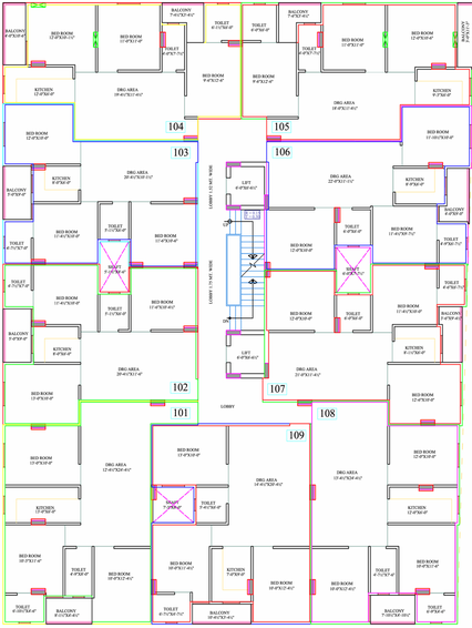Floor Plan of Parth Enclave in Jagatpura, Jaipur - Image 146478