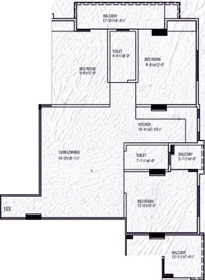 3 BHK Flat in Parth Planet in Gandhi Path, Jaipur - Image 809120