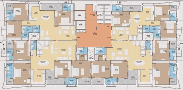 Floor Plan of Sarthak Alante in Tilak Nagar, Jaipur - Image 146512