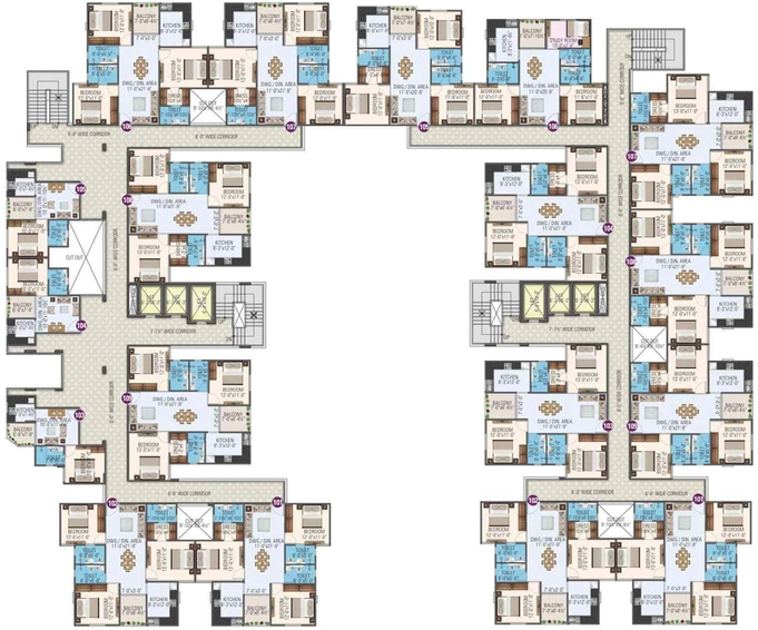 Floor Plan of Imperial Utsav in Sikar Road, Jaipur - Image 146547
