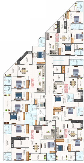 Floor Plan of Parwani Jai Vilas in Bapu Nagar, Jaipur - Image 146558