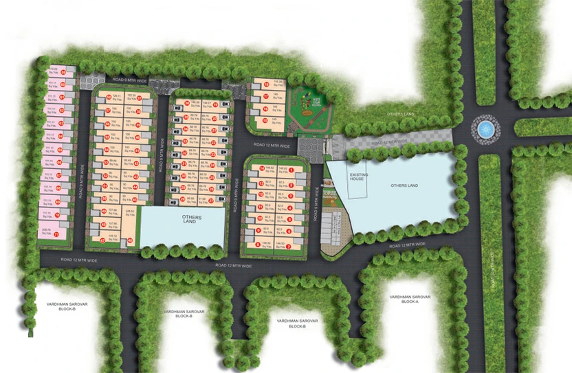Master Plan of Vanshdeep Bungalow 71 in Mansarovar, Jaipur - Image 146569