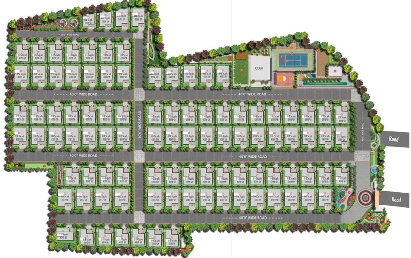 Master Plan of Veekay Aura in Mokila, Hyderabad - Image 146598
