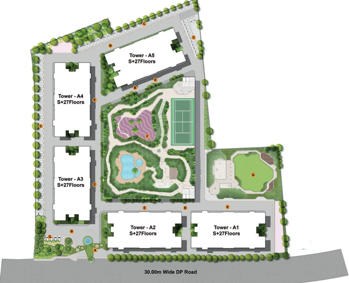 Master Plan of Kohinoor Riverdale in Kharadi, Pune - Image 146661