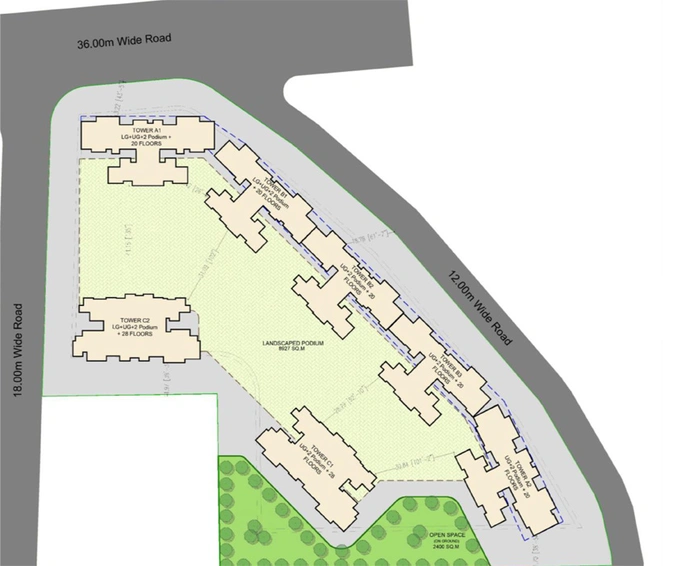 Master Plan of Kohinoor Satori in Pimpri Chinchwad, Pune - Image 146669