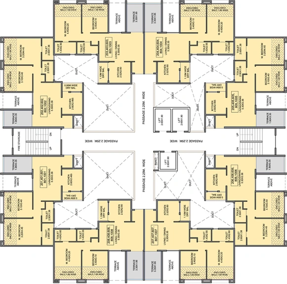 Floor Plan of Kohinoor Tinsel Town 2 in Hinjewadi, Pune - Image 146689