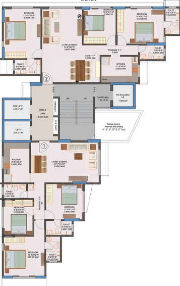 Floor Plan of Neelsidhi Jaybandhu in Ghatkopar East, Mumbai - Image 93938