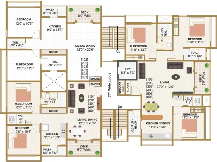 Floor Plan of Karda Hari Amantran in Nashik Road, Nashik - Image 146690