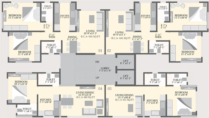 Floor Plan of Rishabraj Sujai in Dahisar East, Mumbai - Image 161400