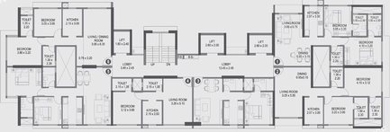 Floor Plan of Paranjape Aspire in Andheri West, Mumbai - Image 93893