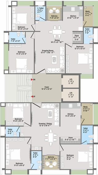 Floor Plan of Shubh Shivam Elite in Maninagar, Ahmedabad - Image 93902