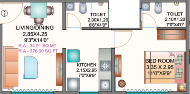 1 BHK Flat in Apex Green Wood in Borivali East, Mumbai - Image 650835
