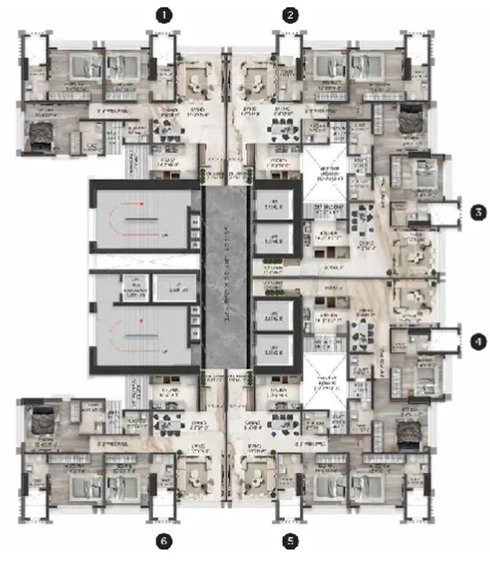 Floor Plan of 232 Dhuleva in Girgaon, Mumbai - Image 161054