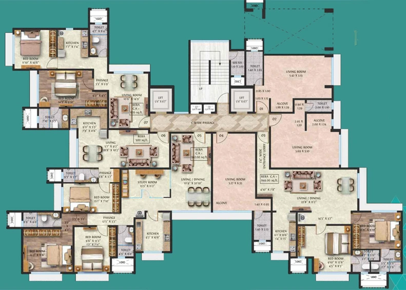 Floor Plan of Mehta Premiere in Borivali West, Mumbai - Image 161210