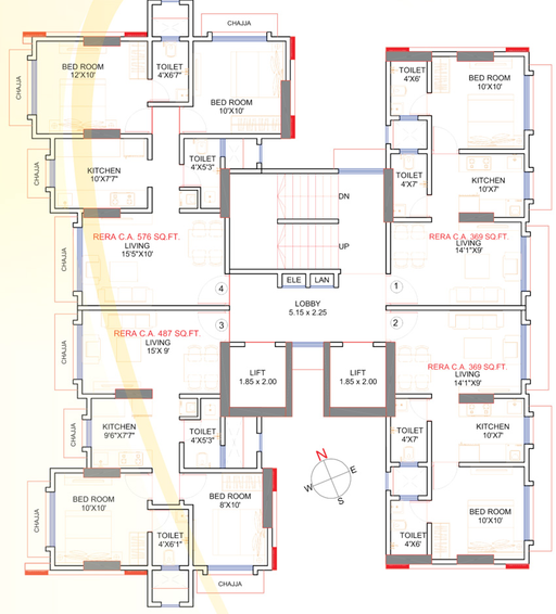 Floor Plan of Chaitanya Kohinoor in Kandivali East, Mumbai - Image 161155