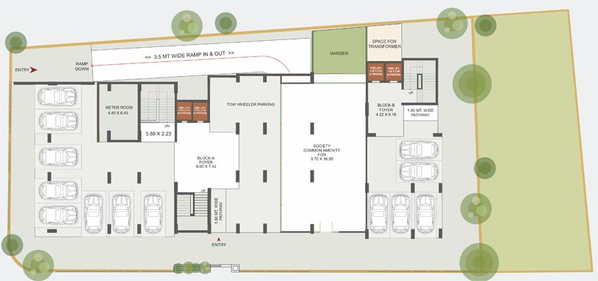 Master Plan of SSB Shalin Prima in Paldi, Ahmedabad - Image 94119