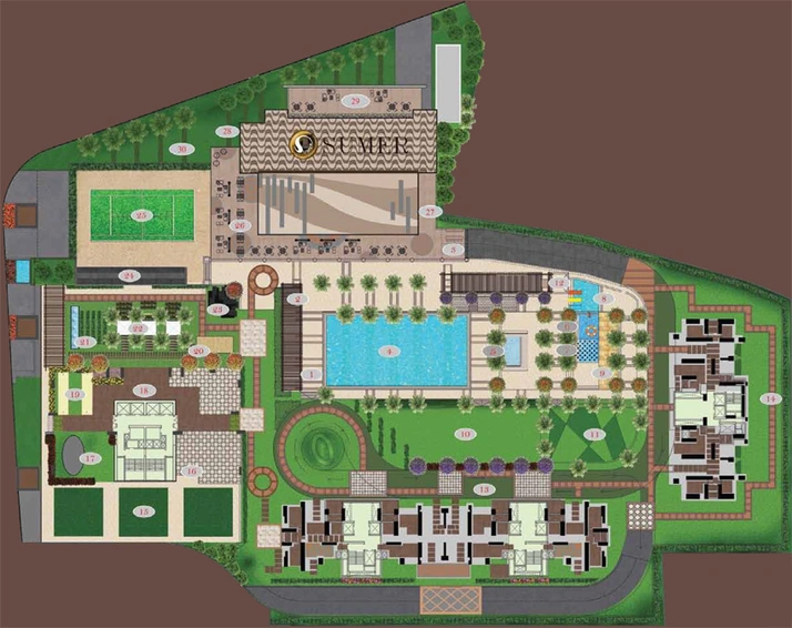 Master Plan of Sumer Trinity Vertical in Prabhadevi, Mumbai - Image 160584