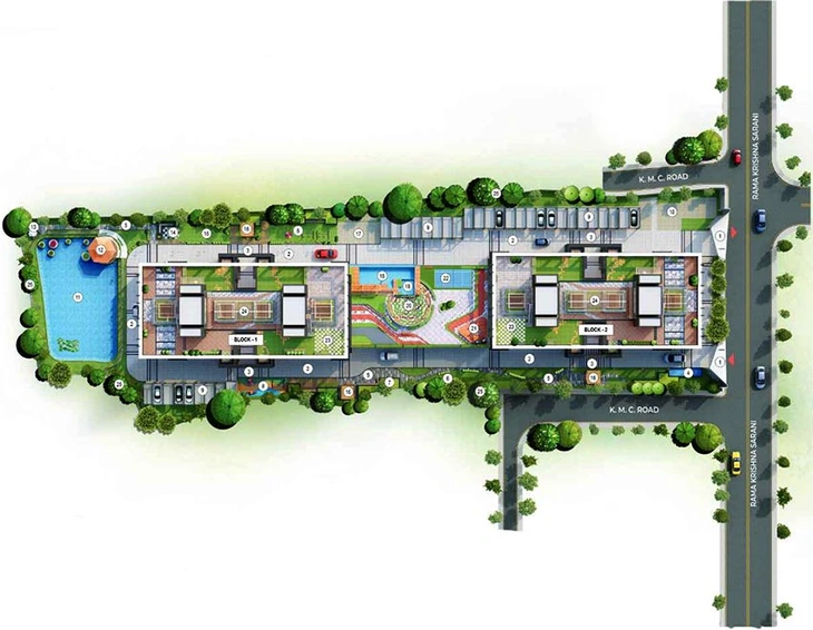 Master Plan of Top Whispering Winds in Behala, Kolkata - Image 171015
