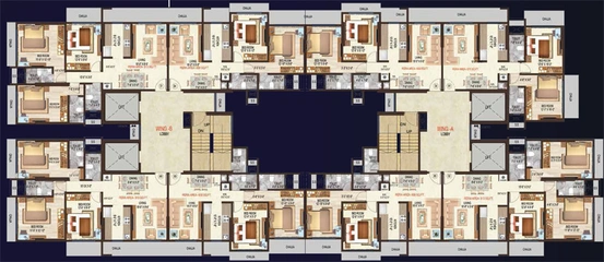 Floor Plan of Nicco Triumph Swastik in Malad West, Mumbai - Image 160597