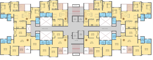 Floor Plan of VTP Beaumonde - Pegasus in Kharadi, Pune - Image 9800