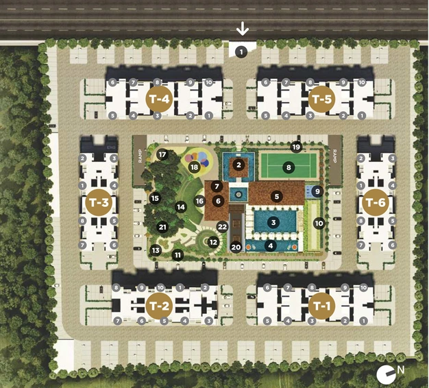 Master Plan of VTP Beaumonde - Pegasus in Kharadi, Pune - Image 9801