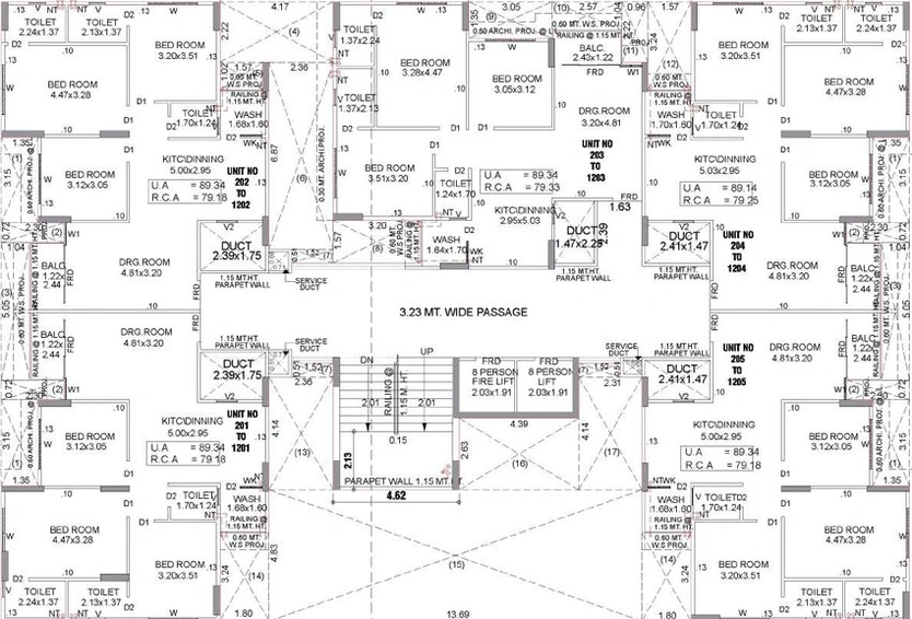 Floor Plan of Shivanta Shagun Infinity in Sola, Ahmedabad - Image 94051