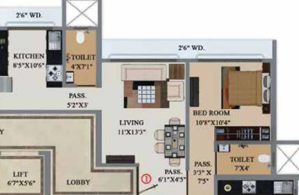 1 BHK Flat in Buildtech Artiz Elite in Dahisar East, Mumbai - Image 812791