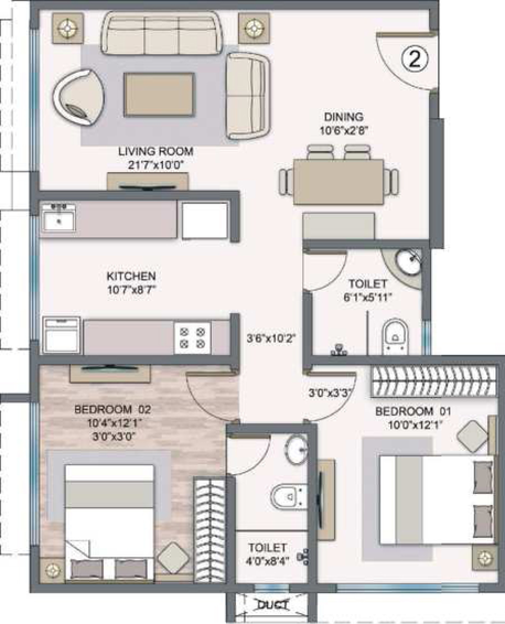 2 BHK Flat in SGPH Parlashray in Vile Parle East, Mumbai - Image 812785