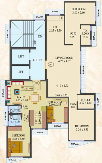 Floor Plan of LMP Mahesh Bhavan in Goregaon East, Mumbai - Image 158216