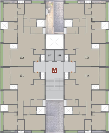 Floor Plan of Oryn Armonia in Thaltej, Ahmedabad - Image 94460