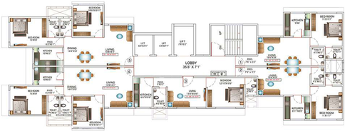Floor Plan of Madhav Dham in Malad East, Mumbai - Image 157866