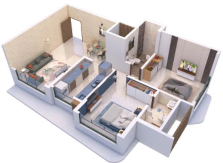 2 BHK Flat in Sahakar Revanta in Goregaon West, Mumbai - Image 812672
