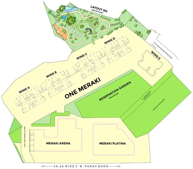 Master Plan of One Meraki in Chembur East, Mumbai - Image 157850
