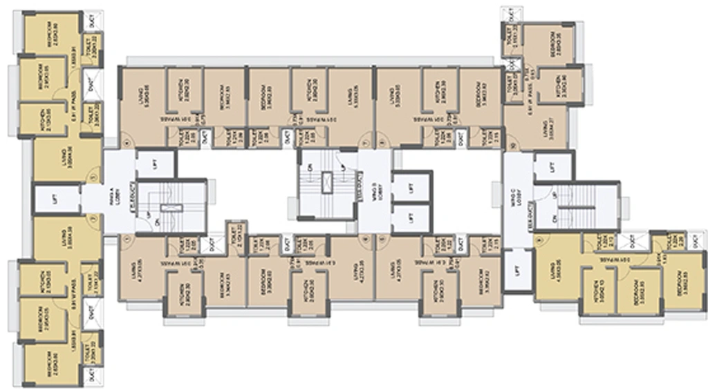 Floor Plan of Raj Dwarka in Dahisar East, Mumbai - Image 157753
