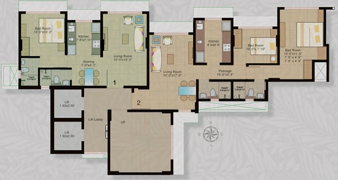 Floor Plan of Kukreja Gardens in Bhandup West, Mumbai - Image 157446