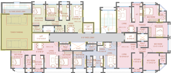 Floor Plan of Sigma Navrang Navkar in Goregaon West, Mumbai - Image 157423