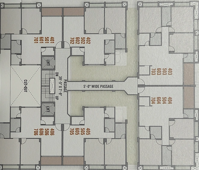 Floor Plan of Soho Residency in Palghar, Palghar - Image 124067