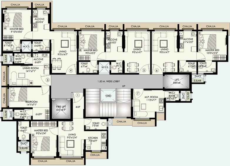Floor Plan of Ranjana Gayatri Niwas in Kandivali West, Mumbai - Image 157388