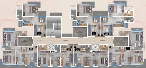 Floor Plan of Shubhamkaroti Aarambh in Vikhroli East, Mumbai - Image 157382