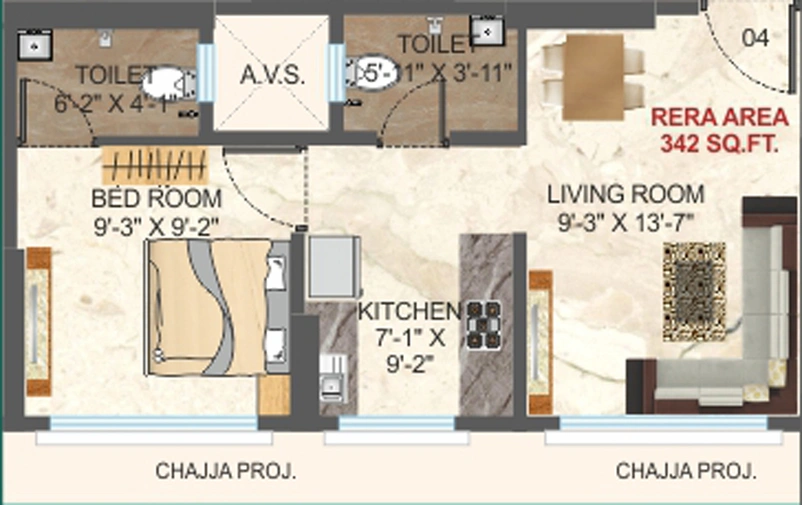 1 BHK Flat in Mamtora Jatin Villa in Kandivali West, Mumbai - Image 812502