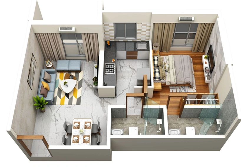 1 BHK Flat in Goodbuild Shepherd Horizon in Andheri West, Mumbai - Image 812499